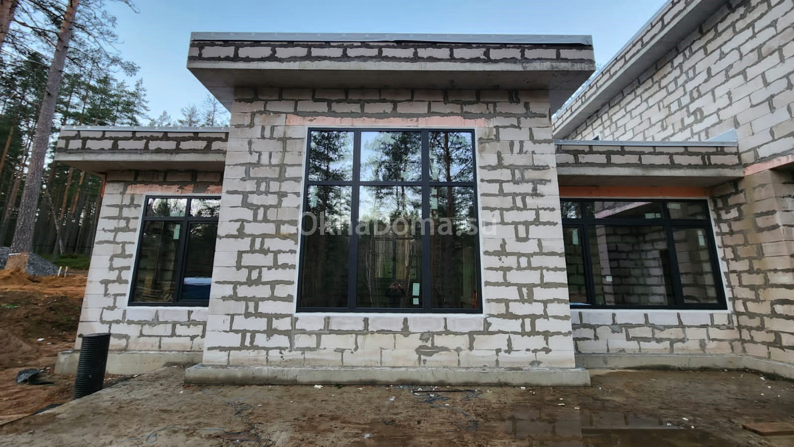 Остекление загородного дома п. Вьюн