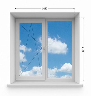 Двухстворчатое окно. 504Д(505)