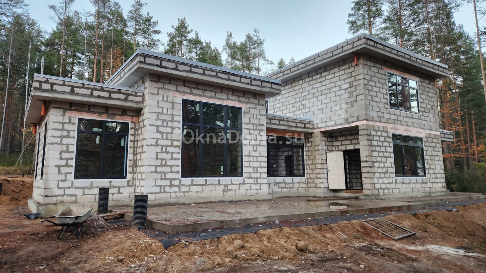 Остекление загородного дома п. Вьюн